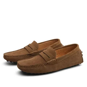 Fletcher | Men's Suede Penny Loafers Slip-On Casual for Men